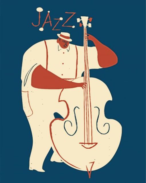 Illustration Jazz Player paint by number