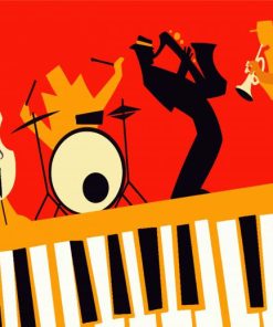 Illustration Latin Jazz paint by number