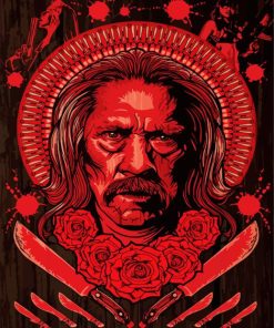 Illustration Machete Kills paint by number