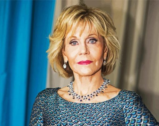 Jane Fonda paint by number