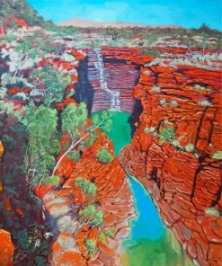 Joffre Gorge Karijini National Park paint by number