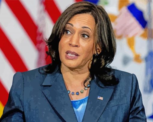 Kamala Harris Usa Vise President paint by number