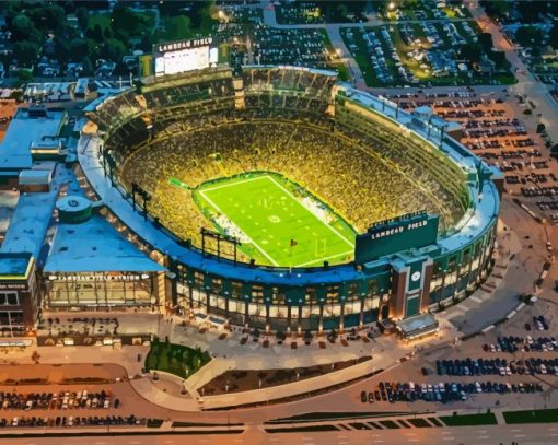 Lambeau Field paint by number