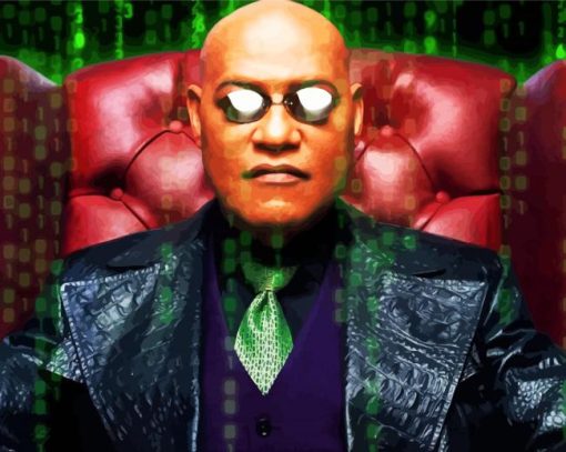 Laurence Fishburne Matrix paint by numbers