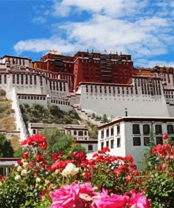 Lhasa Potala Palace paint by number