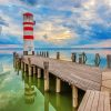 Lighthouse Of Podersdorf Austria paint by number