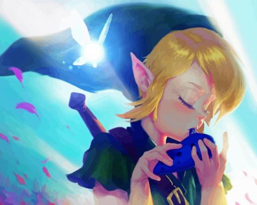 Link Ocarina Of The Time paint by number