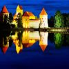 Lithania Trakai Island Castle paint by number