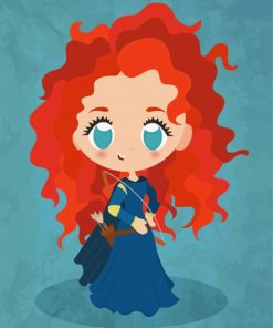 Little Merida paint by number