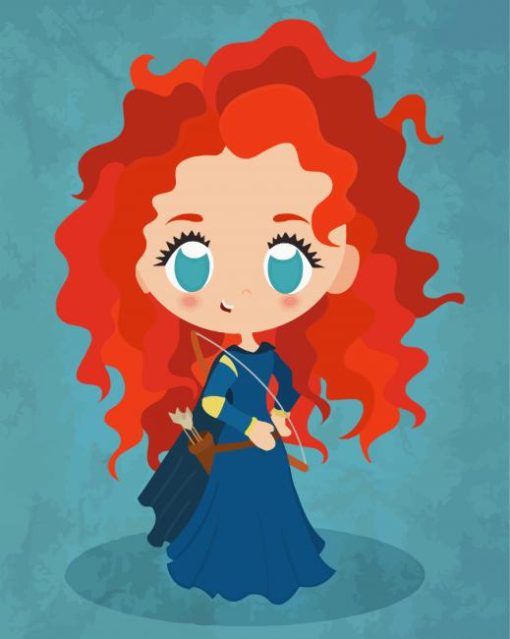 Little Merida paint by number