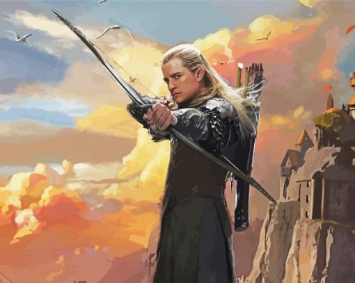 Lord Of The Rings Legolas Elf paint by number