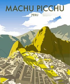 Machu Picchu Poster paint by number