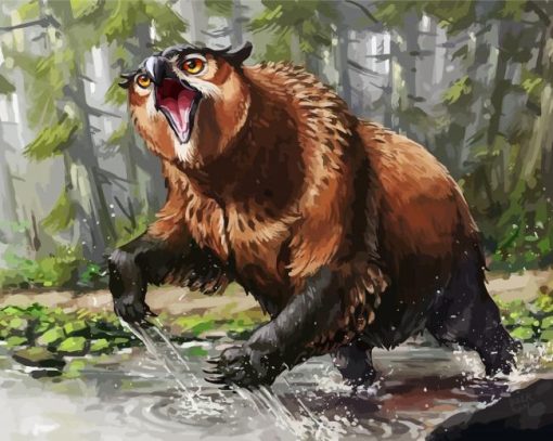 Mad Owlbear paint by numbers