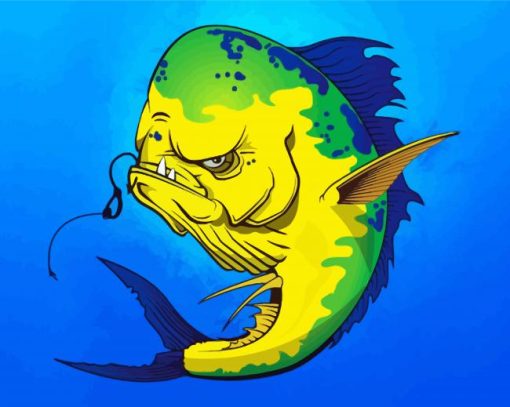 Mahi Mahi Fish paint by number