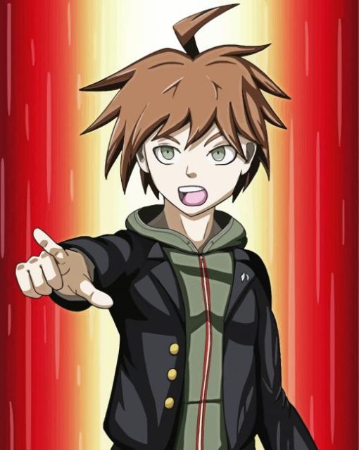 Makoto Naegi Anime Boy paint by number