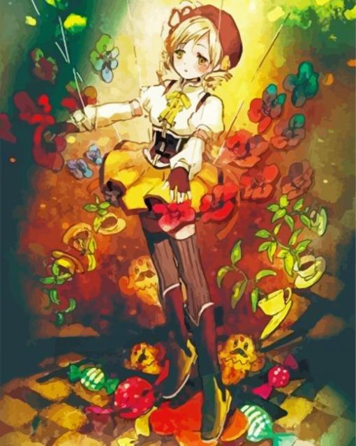 Mami Tomoe Madoka paint by number