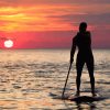 Man Paddleboarding Silhouette paint by numbers