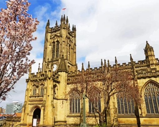 Manchester Cathedral paint by number