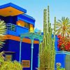 Marrakech Majorelle Garden paint by number