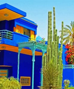 Marrakech Majorelle Garden paint by number