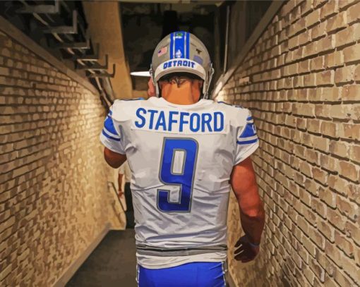 Matthew Stafford paint by number