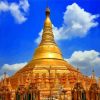 Myanmar Shwedagon Pagoda paint by numbers