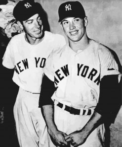 Mickey Mantle And Charles paint by number