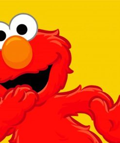 Muppet Elmo Cartoon paint by number