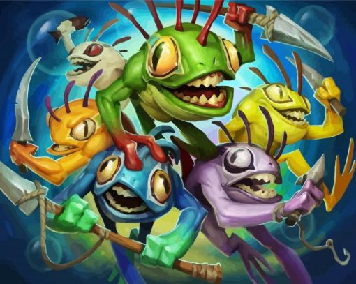 Murloc Characters paint by number