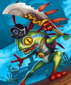 Murloc The Pirate paint by number