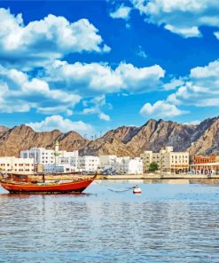 Mutrah Corniche Muscat paint by numbers