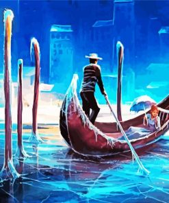 Mystical Gondola paint by number