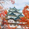 Nagoya Castle In Fall paint by number