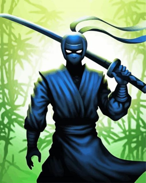 Ninja Assassin Warrior paint by number