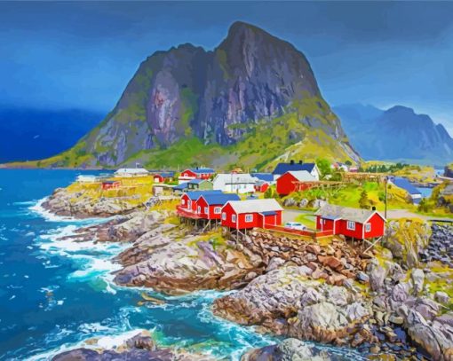 Norway Lofoten paint by number