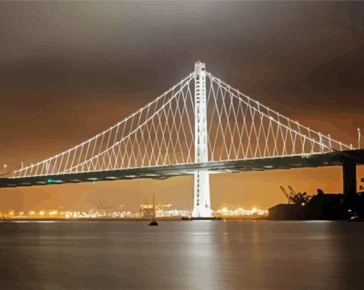 Oakland Bay Bridge San Francisco paint by number