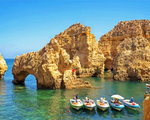 Ponta Da Piedade Lagos paint by number