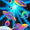 Psychedelic Space paint by number