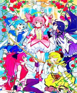 Puella Magi Madoka Magica paint by number