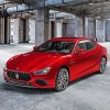 Red Maserati Car paint by number