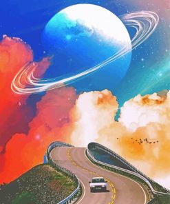 Road To Space paint by number