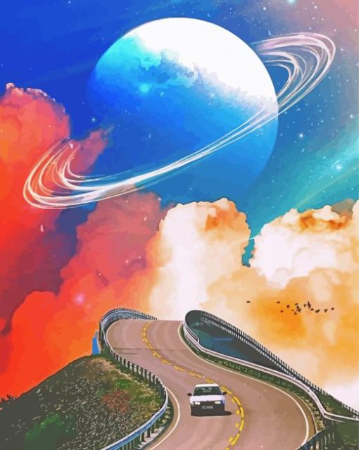 Road To Space paint by number