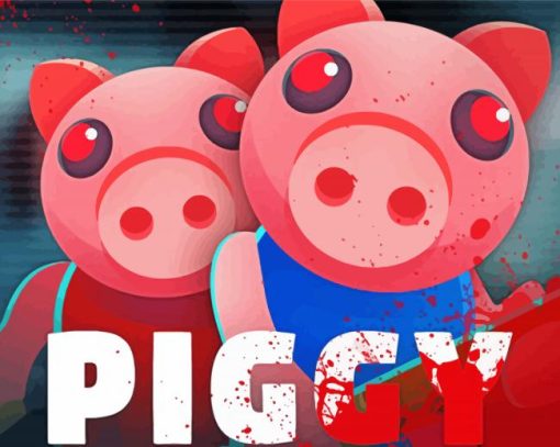 Roblox Piggy paint by number