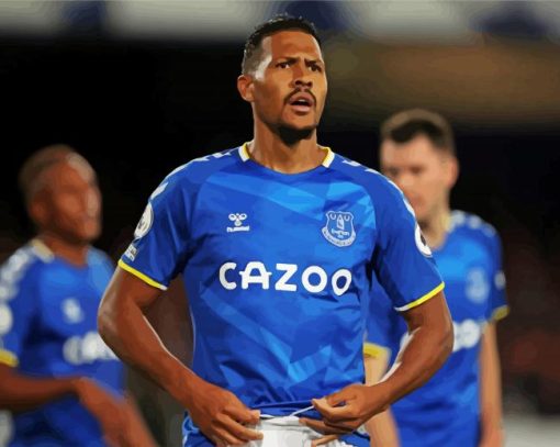 Salomón Rondón Football Player Everton paint by number