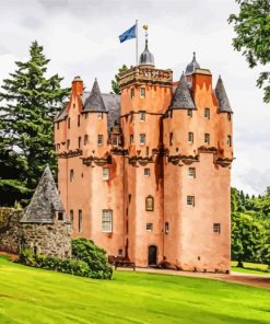 Scotland Craigievar Castle paint by number