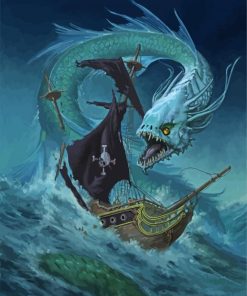 Sea Dragon paint by numbers