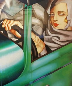 Self Portrait In Green Bugatti Lempicka paint by numbers