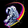 Skateboarder Astronaut paint by number