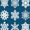 Snowflakes paint by number