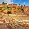 Spain Malaga Teatro Romano paint by numbers